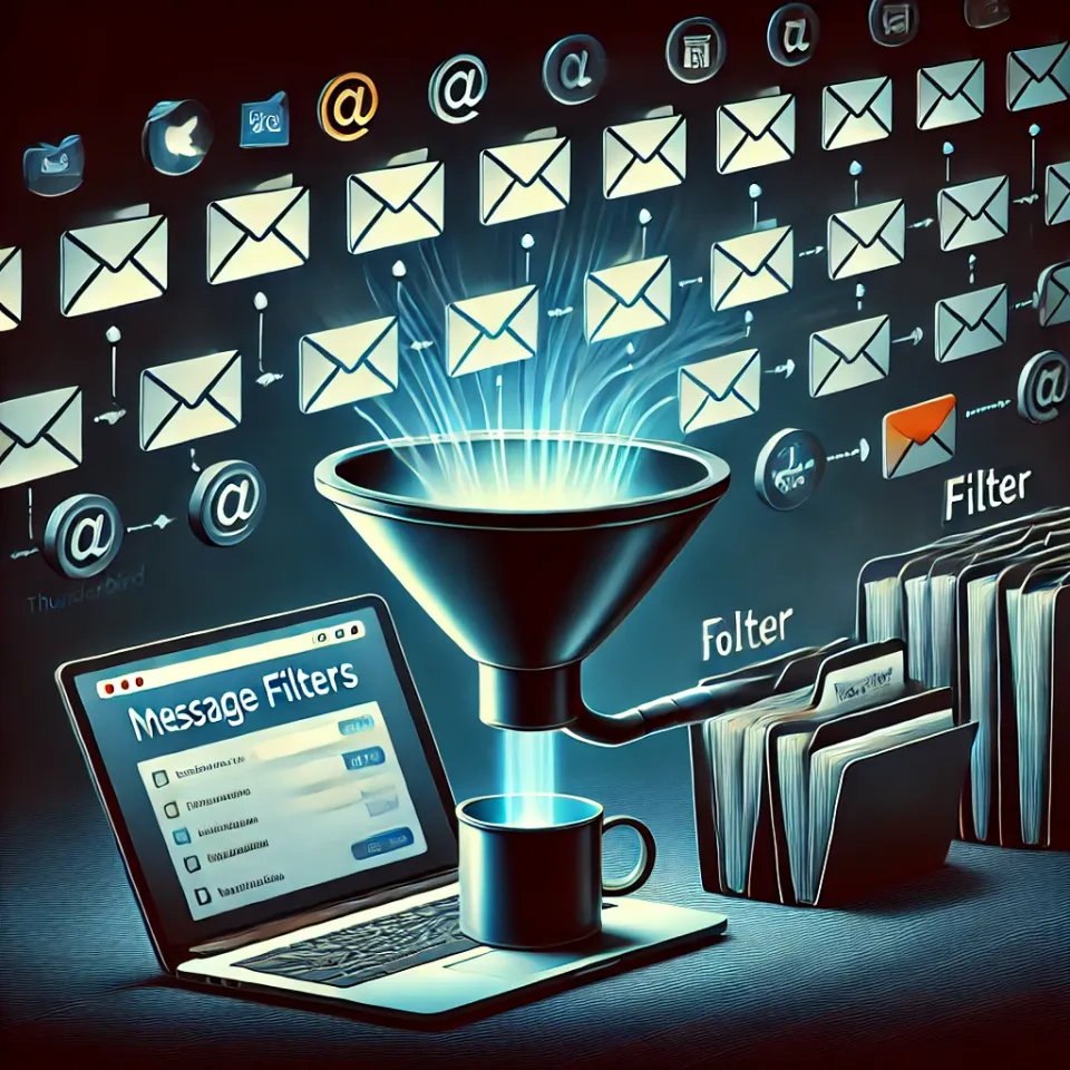 Jak ustawić filtry dla wiadomości w Thunderbird?
